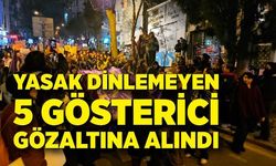 İstiklal’e çıkmak isteyen 5 gösterici gözaltında
