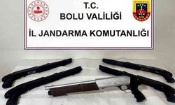 5 ruhsatsız tüfek ele geçirildi