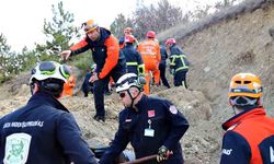 AFAD ekiplerinden heyelan tatbikatı