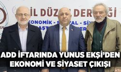 ADD iftarında Yunus Ekşi’den ekonomi ve siyaset çıkışı