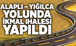 Alaplı – Yığılca yolunda ikmal ihalesi yapıldı