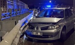 Alkollü Sürücü Bariyerlere Çarptı