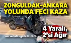 Zonguldak–Ankara Yolunda Feci Kaza: 4 Yaralı, 2’si Ağır
