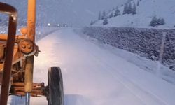 Antalya-Konya karayolunda kar etkisini sürdürüyor