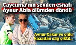 Çaycuma’nın “Aynur Abla”sı kazadan mucize eseri kurtuldu