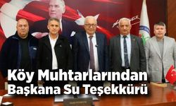 Köy Muhtarlarından Başkan Posbıyık’a Su Teşekkürü