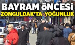 Bayram öncesi Zonguldak’ta çarşı ve mağazalarda yoğunluk