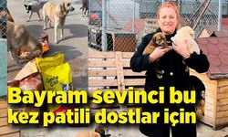 Bayram sevinci bu kez patili dostlar için