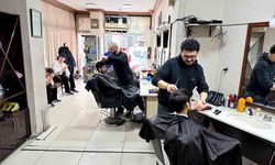 Bayram tıraşı yoğunluğu zirveye çıktı