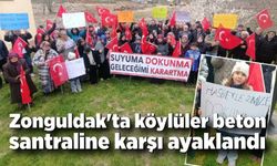 Zonguldak'ta köylüler beton santraline karşı ayaklandı