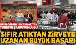 Sıfır atıktan zirveye uzanan büyük başarı: BEUN öğrencisi Çakmak’tan Türkiye Şampiyonluğu
