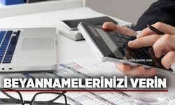 Beyannamelerinizi verin