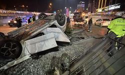 Manisa’da Takla Atan Araçlardan Şanslı Kurtuluş!