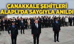 Çanakkale Şehitleri Alaplı’da saygıyla anıldı