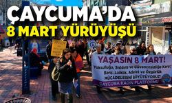 Çaycuma’da 8 Mart yürüyüşü: “Mücadeleyi büyütüyoruz”