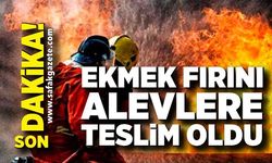 Halk ekmek fırını alevlere teslim oldu