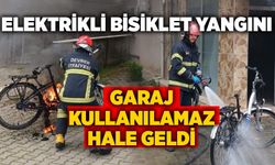Elektrikli bisiklet yangını: Garaj kullanılamaz hale geldi