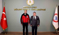 Elvanpazarcık Belediye Başkanı Ümit Uzun’dan Rektör Özölçer’e ziyaret