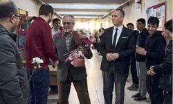 Emekli olan öğretmene duygusal veda