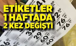 Etiketler 1 haftada 2 kez değişti