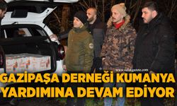Gazipaşa Derneği kumanya yardımına devam ediyor