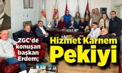 ZGC'de konuşan başkan Erdem; "Hizmet Karnem Pekiyi"