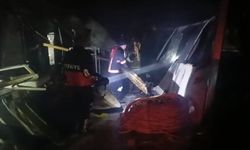 İşçilerin kaldığı konteynerlerde korkutan yangın