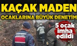 Kaçak maden ocaklarına büyük denetim: 5 ocak imha edildi