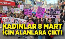 Zonguldak’ta Kadınlar 8 Mart için alanlara çıktı