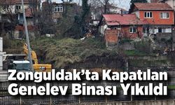 Zonguldak’ta Kapatılan Genelev Binası Yıkıldı