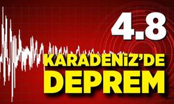 Karadeniz’de 4.8 Büyüklüğünde Deprem