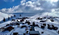 Kardüz Yaylası’nda Kartpostallık Kar Manzarası