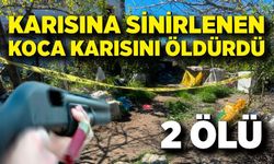 Öfkeli koca önce karısını, sonra kendini vurdu