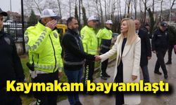 Kaymakam bayramlaştı
