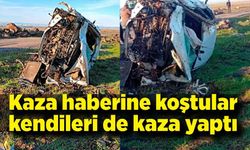 Akrabalarının kazasına giderken kaza yaptılar
