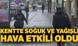 Kentte soğuk ve yağışlı hava etkili oldu