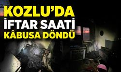 Kozlu’da iftar saatinde soba yangını evi küle çevirdi