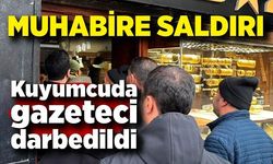 Muhabir haber yaparken işletme sahibi tarafından saldırıya uğradı