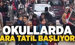 Okullarda ara tatil başlıyor