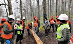 Orman işçilerine hayati eğitim: Sahada tatbikat yapıldı