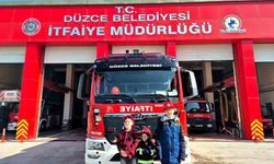 Özel çocuklar itfaiyeci oldu