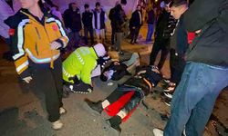 Panelvan ile motosiklet çarpıştı: 2 yaralı