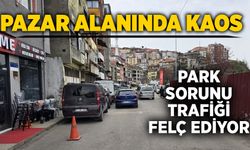 Pazar alanında kaos: Park sorunu trafiği felç ediyor