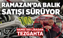 Ramazan’da balık satışı sürüyor: Hamsi 100 liradan tezgahta