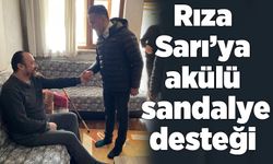 Rıza Sarı’ya akülü sandalye desteği