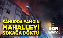 Sahur Saatinde Çatı Yangını Paniği