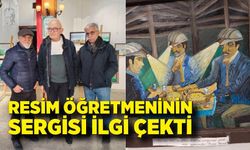 Resim Öğretmeninin sergisi ilgi çekti