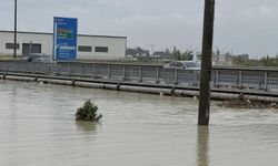 Berdan Irmağı'nda alarm, su seviyesi köprüye dayandı