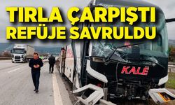 Bolu TEM’de Korkutan Kaza: Yolcu Otobüsü Refüje Savruldu