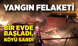 Köyde Korku Dolu Gece: Alevler Her Şeyi Sardı